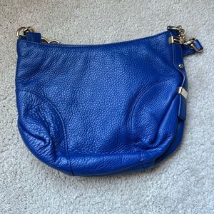 Michael kors cobalt leather small messenger